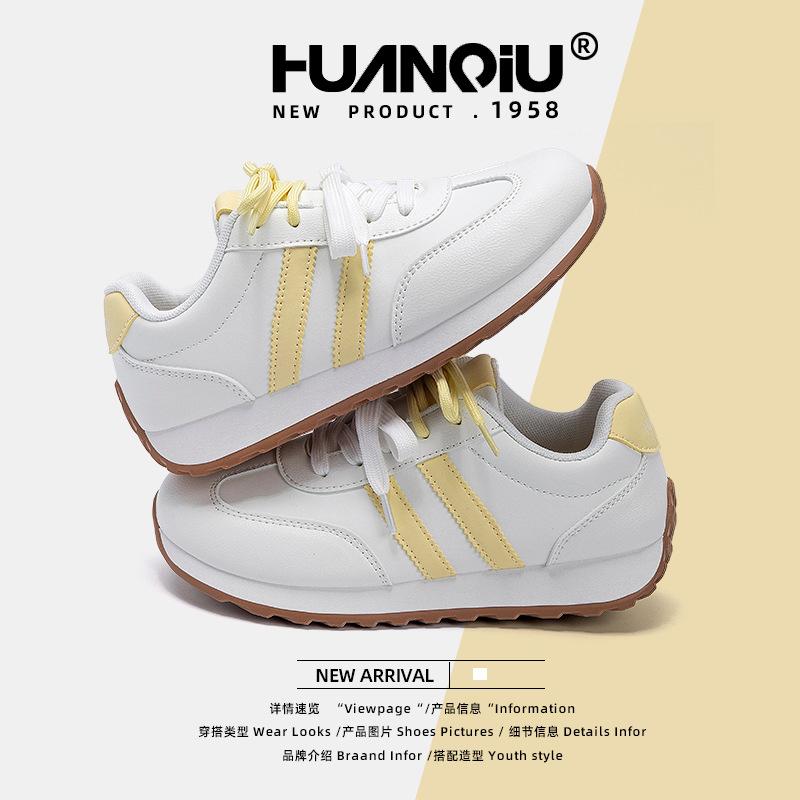 Global Platform German Training Shoes Women's ZHQ3786 New Versatile Comfortable Soft Sole Light Casual Student Board Shoes Women