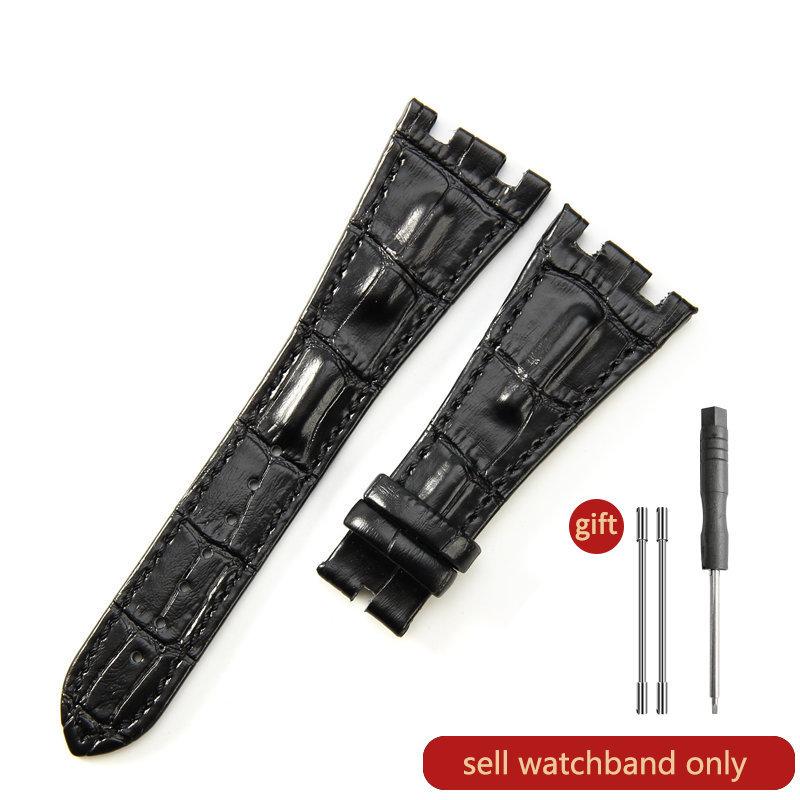 Cinturino Orologio in Pelle di Mucca Primo Strato per AP Aibi 15703 26471 26474 Serie Royal Oak Offshore 28mm Accessori Orologio per Uomo CinturinoMN