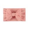 European & American Soft Jacquard Nylon Baby Bow Headband - Skin-Friendly for Girls