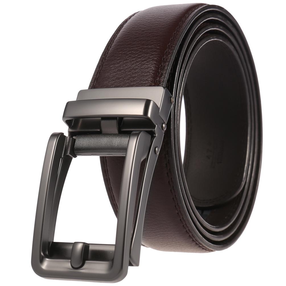 Men's Leather Automatic Buckle Business Belt LY36-32315-1