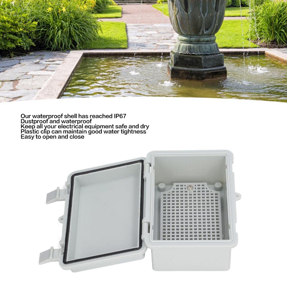 150×100×70mm Waterproof Electrical Box Plastic Clip With bottom plate Junction Box Grey Electrical Enclosure