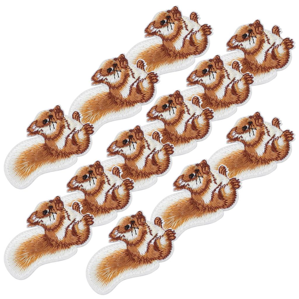 12Pcs Embroidery Cloth Stickers Bag Motif Applique Iron Patches DIY Arts Craft Sew Making