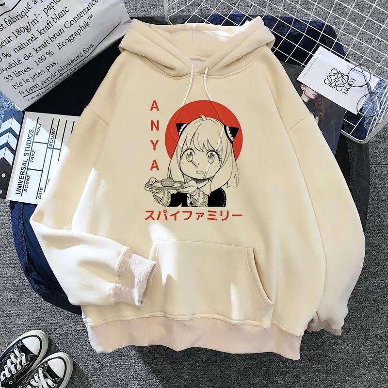 SPY X FAMILY Hoodie Anya Forger Harajuku Kawaii Manga Spyxfamily Sweatshirt Hoody Casual Streetwear Anime Unisex Graphic New