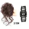 Synthetic Hair Bun Chignon Messy Curly Gripping Clip Hairpin Elastic Scrunchy False Hair Pieces For Women Hairpins