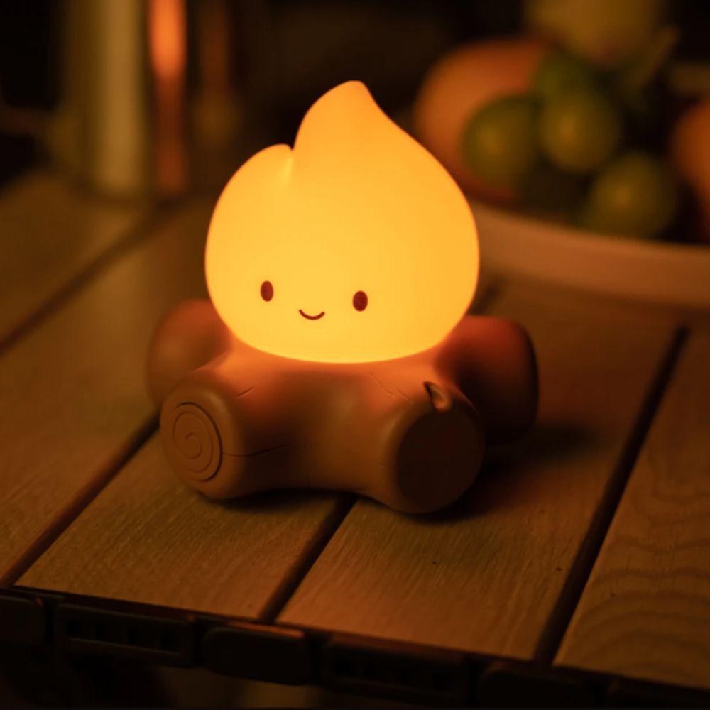 Soft Silicone LED Flameless Candle Dimmable USB Table Lamp Safe Lamp Campfire Night Light  Dimmable