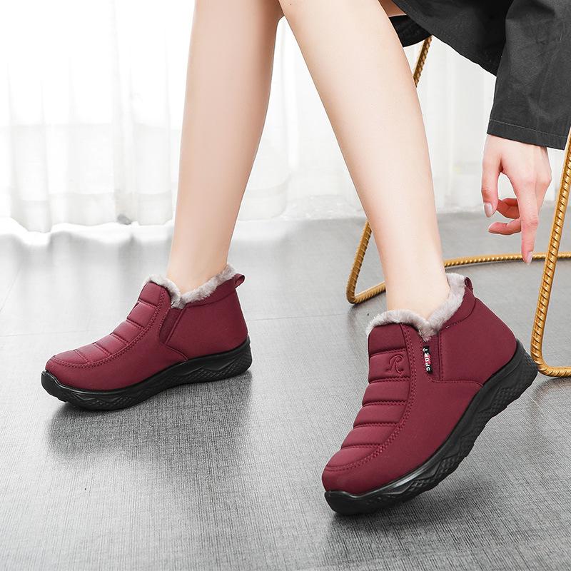 Winter new old Beijing cloth shoes piled and thickened cotton shoes, men's and women's warm casual cotton boots support