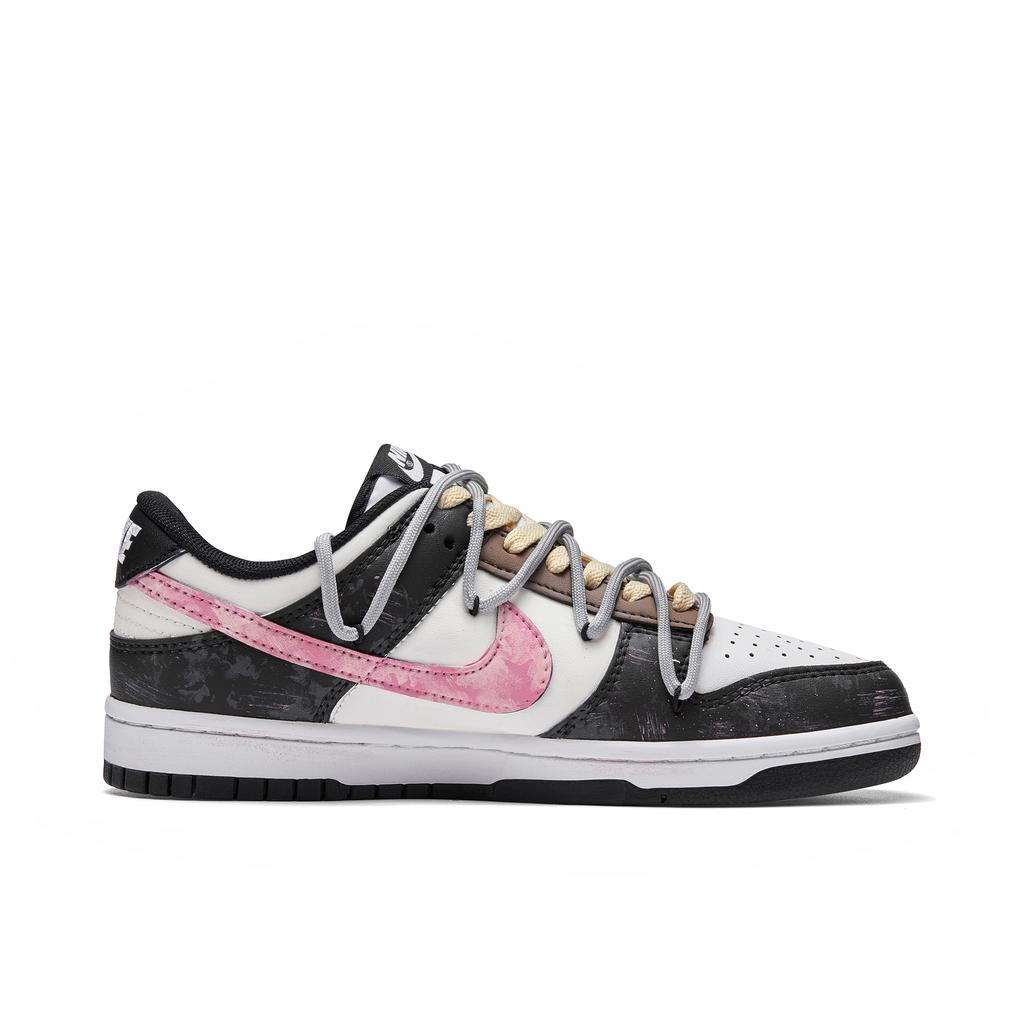 Nike Dunk Heartbeat Gift Box Abrasion Resistant Low Top Skateboard Shoes Unisex Black Pink DD1391-100(Team584--BOX)