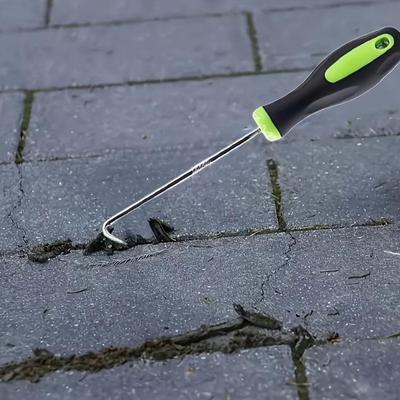 Robustes Unkrautzieher-Werkzeug aus Metall, langlebiger Garten-Unkrautentferner für Gehwege und Rasen, keine Batterie erforderlich, Zubehör zur Unkrautentfernung im Freien