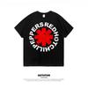 Loose Casual American New Cotton Short-sleeved Round Neck Rock T-shirt Bottoming Shirt Summer Men's Red Pepper Band RHCP
