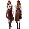 Womens Caribbean Pirate Costume Cosplay Outfit Halloween Party Adult Role Play