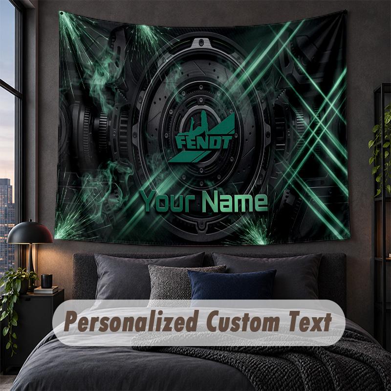 Custom Name Text Tapestry,Fendt Decorative Wall Hanging, Background Tapestry For Home Bedroom
