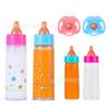 6 Piece Doll Accessories Play Toy Set Includes Baby Bottles and Pacifiers for Pretend Play and Role Playing Activities