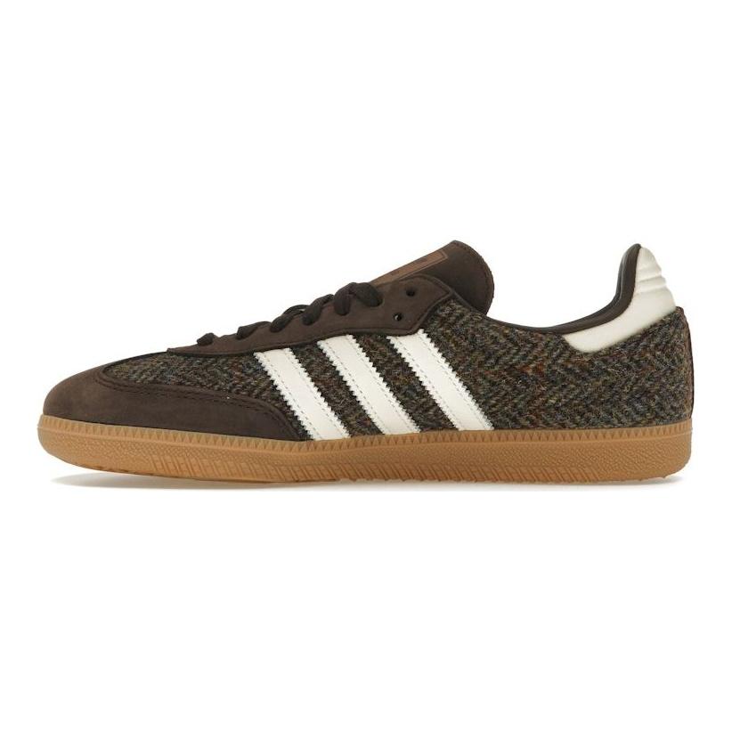 adidas Samba OG Pacchetto Tweed - Marrone Scuro Sneakers da Uomo Bianco Panna Gomma ID1450