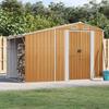 VidaXL Garden Shed, Tool Shed with Handles, Tool Shed with Sloping Roof, Storage Shed, Light Brown 3188298