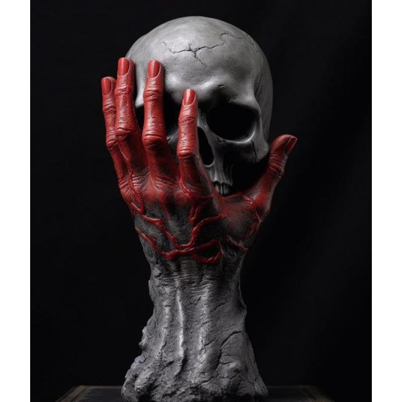 New Halloween Fury God's Hand Resin Decorative Crafts Home Desktop Decoration Atmosphere Ornament Model