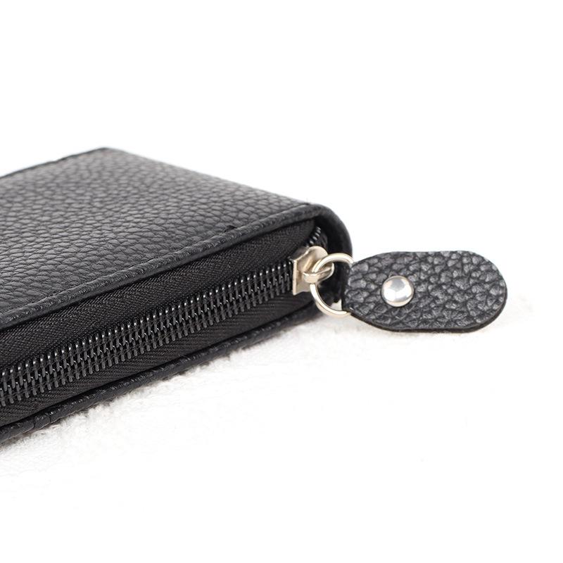 Multi-Color Anti-Theft Zipper Card Holder Wallet