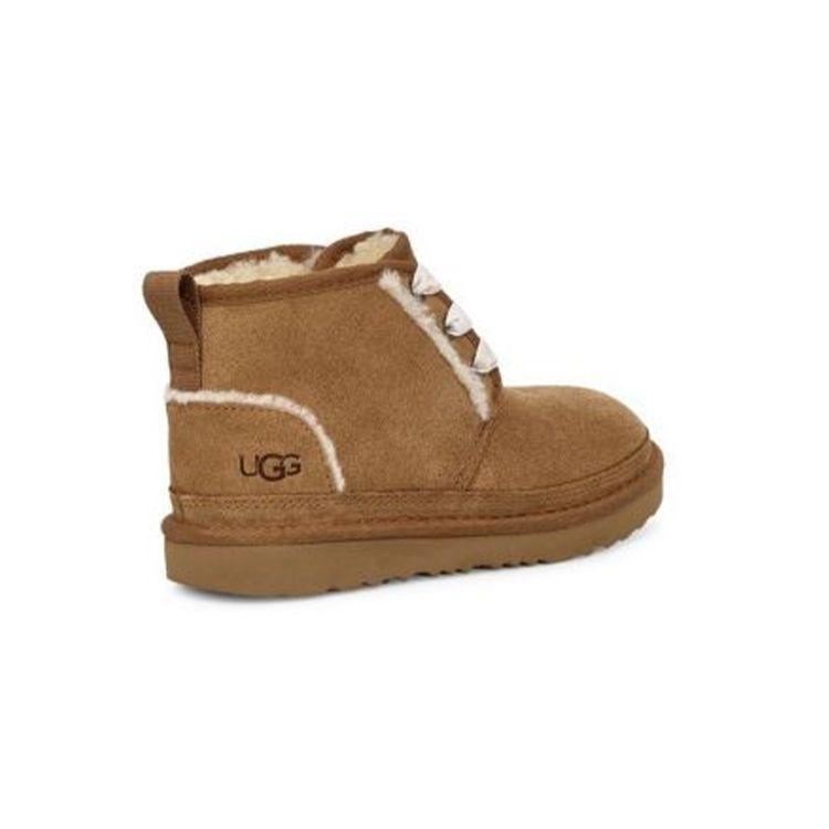UGG Neumel II Fleece Lined Zipper Snow Boots Kids Boots Brown 1104893T-CHE