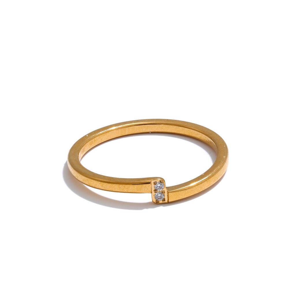 

Yhpup 6789# Cheap Minimalist Stainless Steel Metal Zircon Thin Ring for Women Fashion Jewelry Bijoux Femme Wholesale 9