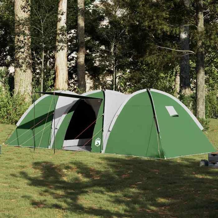 VidaXL 8-Person Green Waterproof Dome Family Tent 4009428