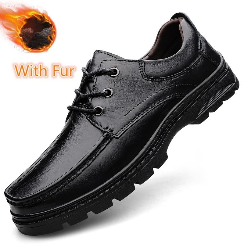 

Fashion Genuine Leather Male Comfortable Casual Shoe Classic Men Shoes for Wedding All-match Male Dress Footwear Men s Lace-Up Flats 38