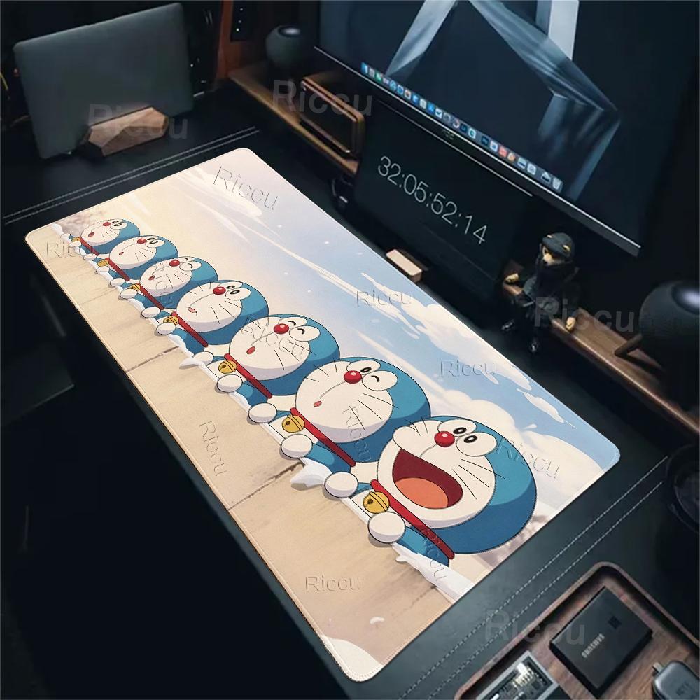 Large Anime Mouse Pads Kawaii D-doraemon Pattern Anti-slip Desk Mats Gaming Accessories Laptop Office Accessories Rubber Carpets