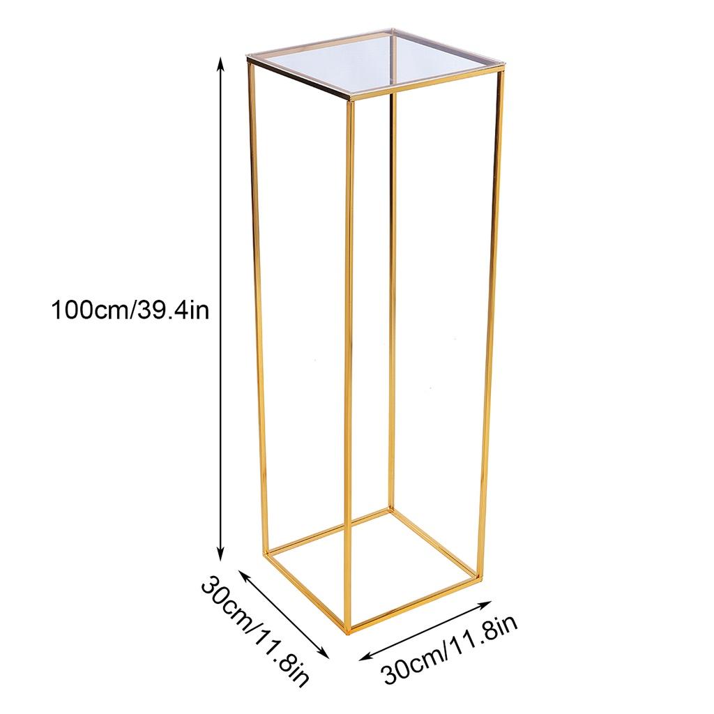 New Shiny Metal Iron Rectangle Square Frame Backdrop Gold Wedding Arch Gold-Plated Geometric Flower Stand Home Decoration Gold