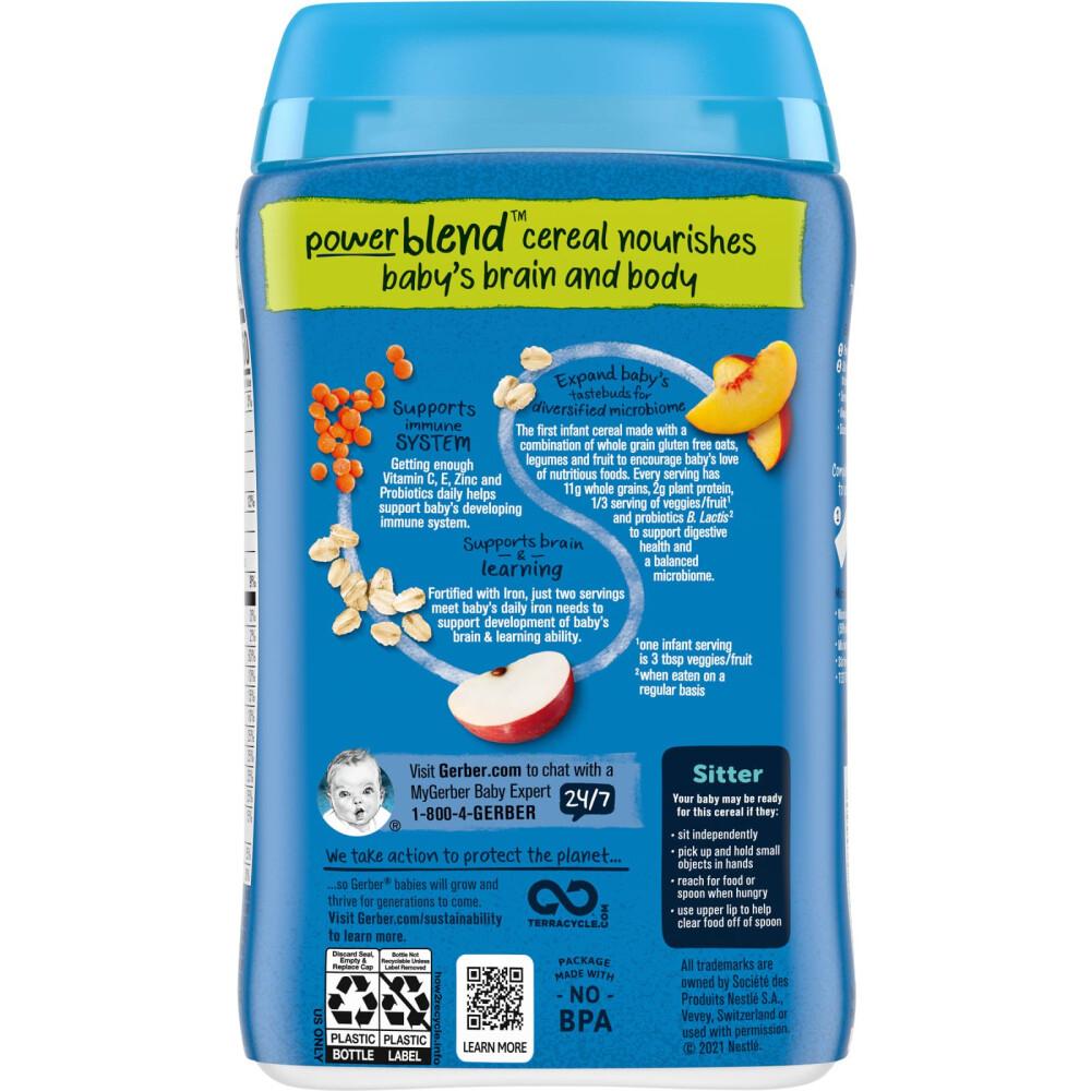 Gerber Probiotic Oatmeal Cereal Peach Apple 227g (8oz)
