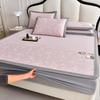 Summer Ice Silk Small Jacquard Mattress Three-piece Set Cool Ice Silk Mat Mattress Fully Enclosed Protective Cover Air Conditioner Mat Bedspread