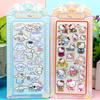 4pcs Cute Acrylic My Melody Cinnamoroll Kuromi 3D Relief Stickers Kawaii Sanrio Cartoon Decals Decoration Sticker Toys Gifts