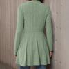 Women's Casual Fashion Loose Solid Color Knitted Striped Cardigan Top Jacket