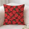 Strawberries Cute Food Pillow Case Pillowcase Doublesided Printed Sofa Cushion Bedroom Headboard Pillow