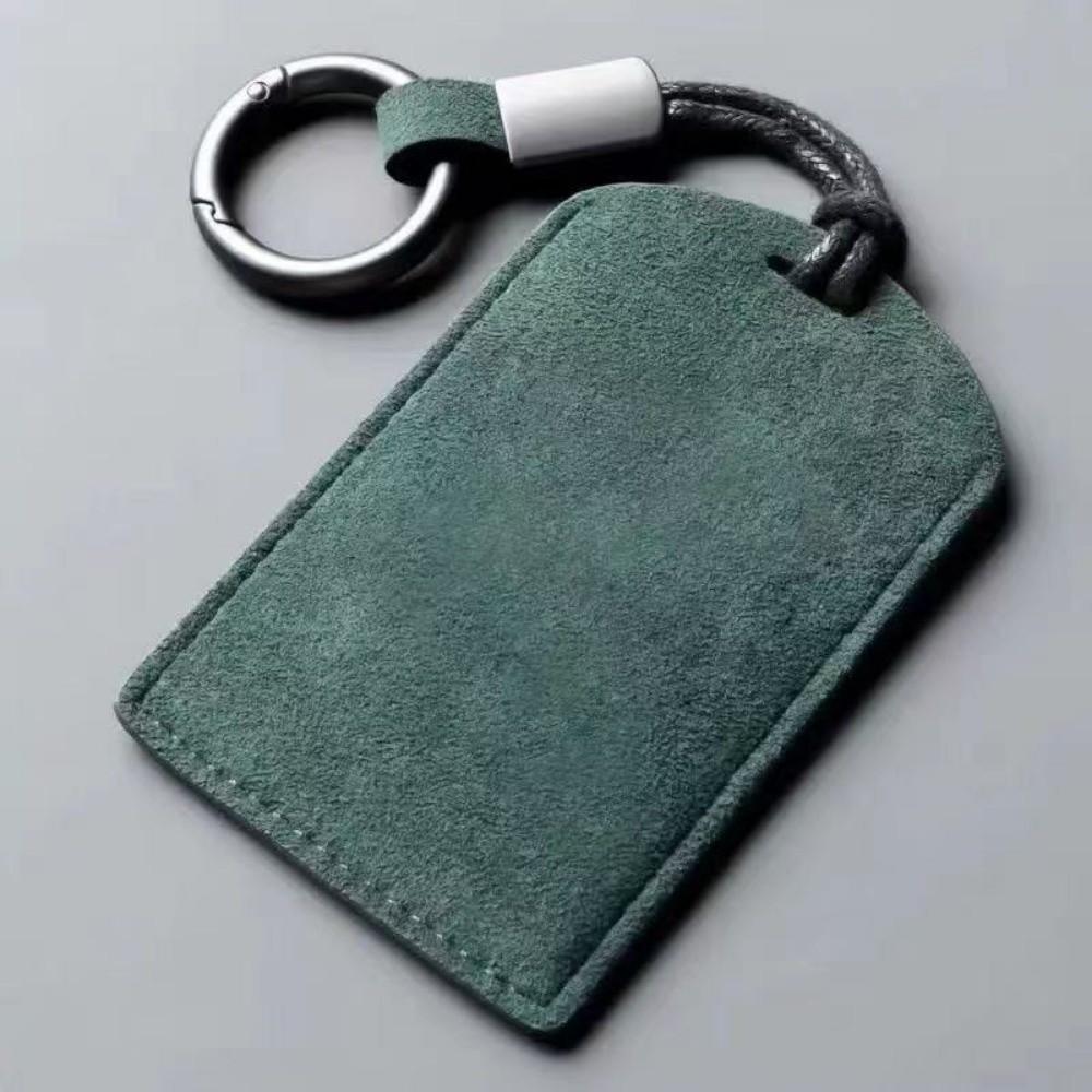 Originální kožený držák na NFC kartu do auta Mini kryt na SPZ NFC PVC karta Sklopný semišový kryt Ochranný kryt Autopříslušenství
