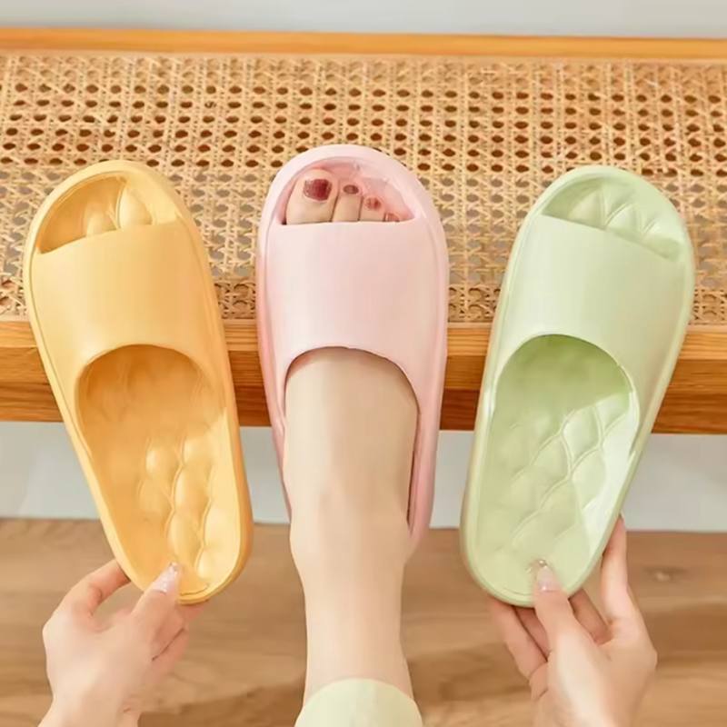 Ladies' Men's Slippers Cloud Thick Sole, Summer EVA Soft Slip-On Sandals for Indoor Bathroom Beach, Non-Slip Unisex Casual Shoes