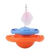 Cat Turntable Toys Multifunctional Puzzle Interactive Cat Roller Tracks Ball with Cat Teasing Stick for Cats Kitten