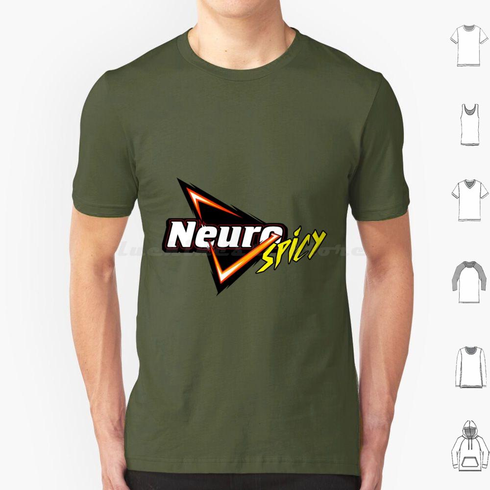 Neurospicy T Shirt Cotton Men Women DIY Print Neurodivergent Neurodiversity Autism Autistic Autie Aspie Adhd Audhd Neurotype