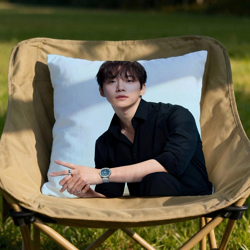 Kpop Lee JJunho Cushion Cover Soft Reversible  Durable Pillow Cover  MultiScene Use for Home  Car Daily Comfort