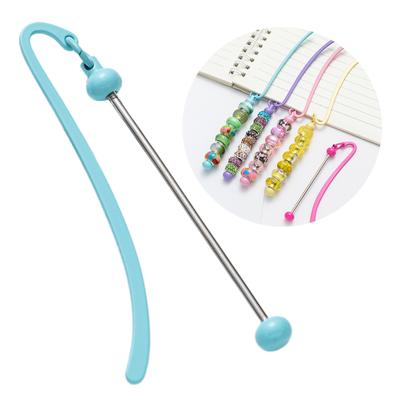 Vintage Hook Bookmarks DIY Beadable Book Mark Metal Hook Bookmarks for Book Lover Reader Bookworm Teacher Student Gift