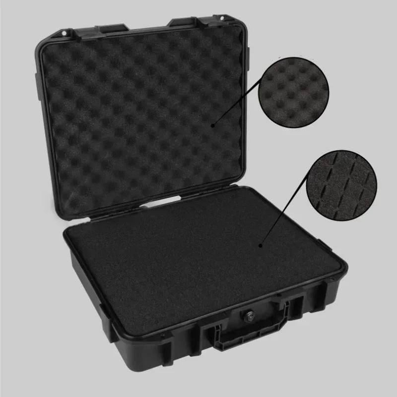 Waterproof Hard Carry Case Bag Tool Case with Pre-cut Sponge Storage Box ABS Plastic Safety Protector Organizer Hardware Toolbox