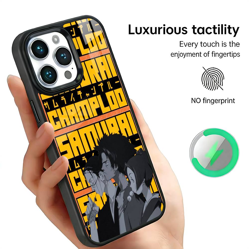 Anime S-Samurai C-Champloo Phone Case For iPhone17,16,15,14,13,12,11 Plus,Pro Max For Magsafe Wireless Charging