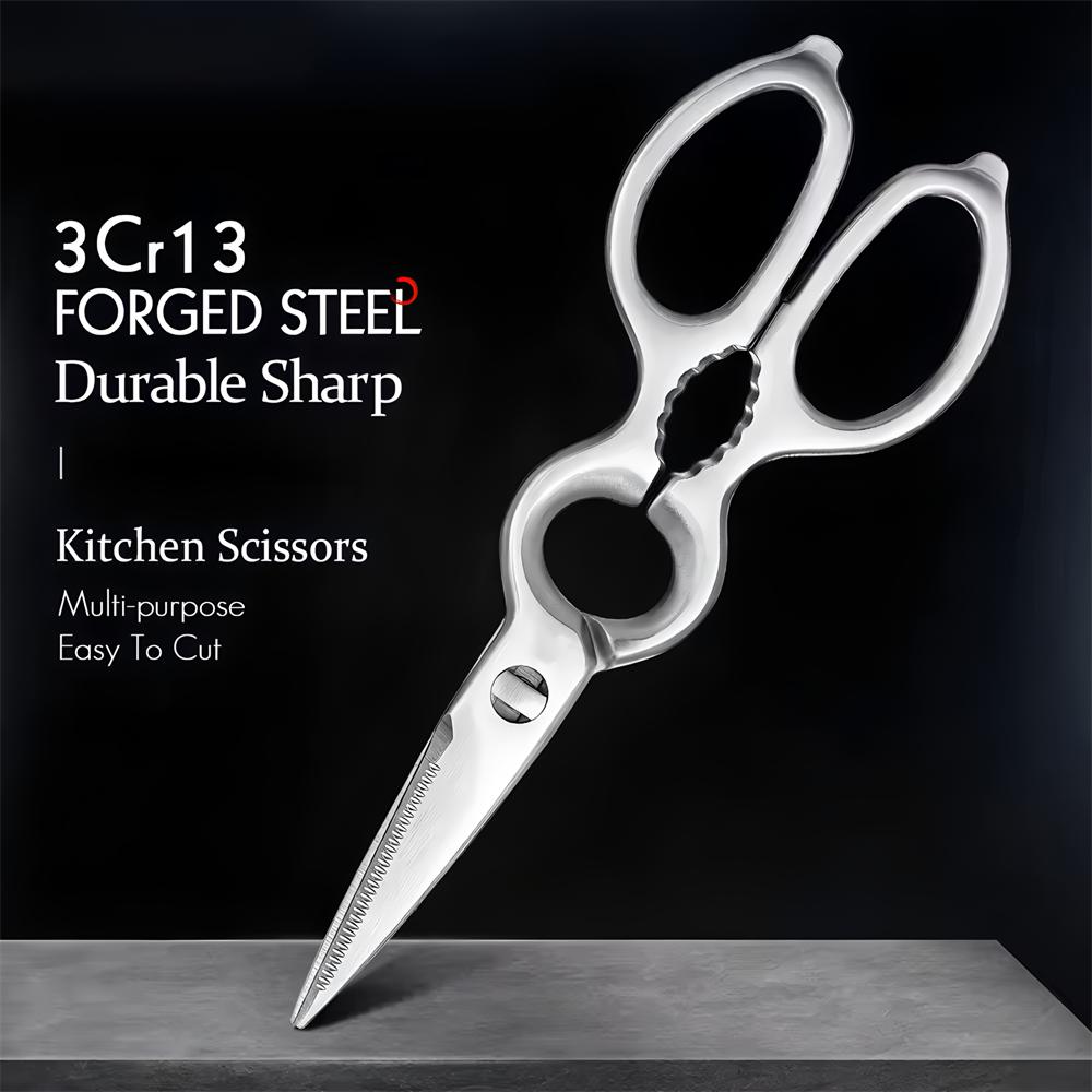 Multi-Functional Kitchen Scissors Chicken Bone Scissors Non-Slip Handle  Fish BBQ Scissors Cooking Scissors  Scissors Tools