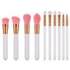 Stroke of Beauty - Set of 10: Makeup Brush with Wooden Handle