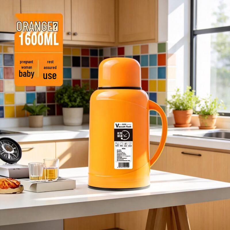 Qiwei Large Capacity Glass-Lined Portable Thermos for Students