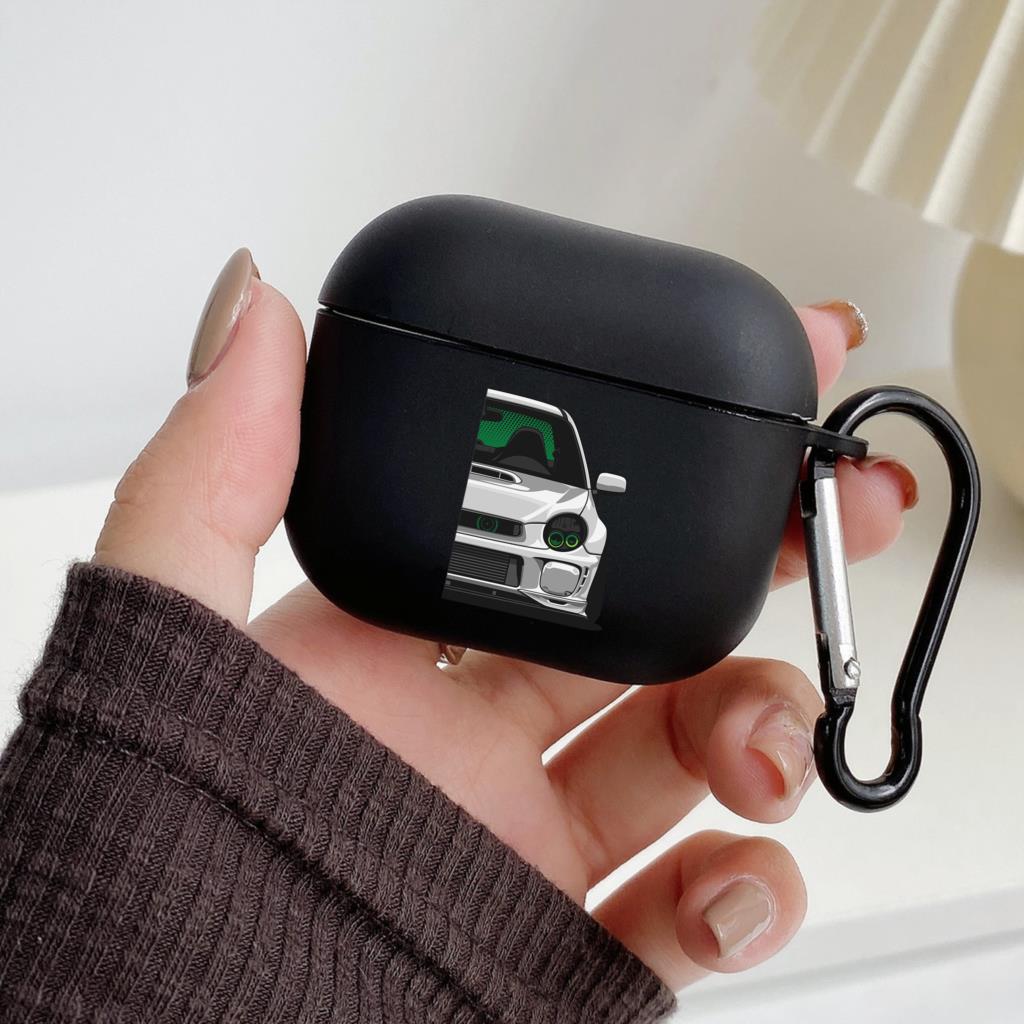 Japan JDM Sports Car Earphone Case for Apple Airpods 1 2 3 Pro 2 Bluetooth Headset Cases for Air Pods Earphone Box Black Cover