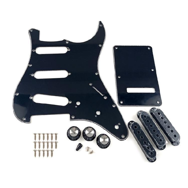 Electric Guitar Accessory Set PVC Guitar Parts String Instrument Accessories Scratch Plate Electric Guitar Pickguard Set 1