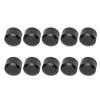 10PCS Motorcycle Head Bolt Cover Black Flat CNC Aluminum Engine Screw Topper Covers Caps Universal