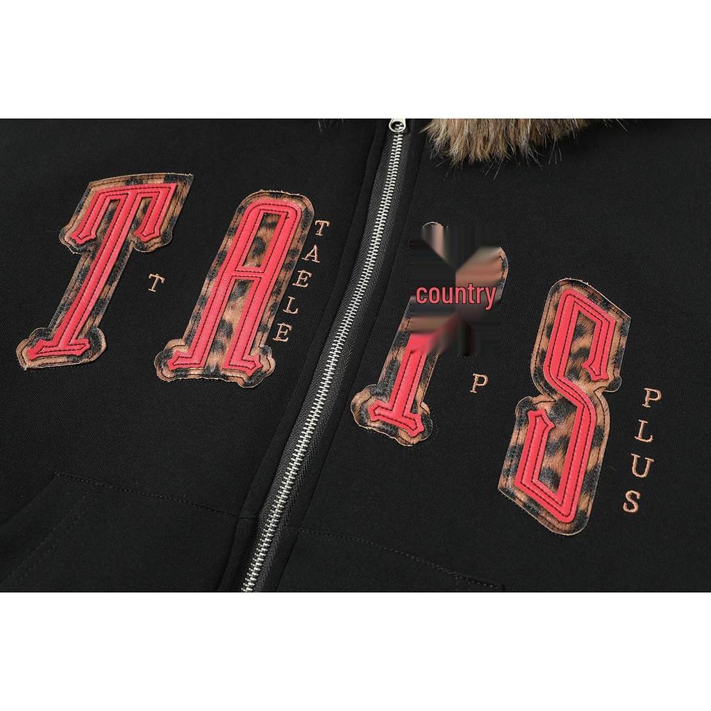 TaelePlus Unisex Embroidered Loose-Fit Hoodie Jacket TP361