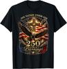 250 Years American Anniversary 1776-2026 USA Flag T-Shirt