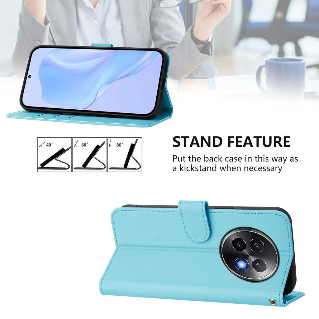 Fashion Classic Solid Color Leather Flip Wallet Case for OPPO Reno 14 13 Pro 13F 13 9 Find X9 X8 X7 X5 | Stylish Card Cover