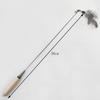 Wooden Handle Spring Teasing Cat Stick Pearl Feather Replacement Head Scratch-resistant Cat Toys To Relieve Boredom Pet Supplies