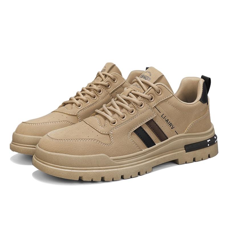 Men's Lightweight and Breathable Running Shoes,New Flat Bottomed Workwear Short Boots Multi-purpose Sports Shoes for Teenagers